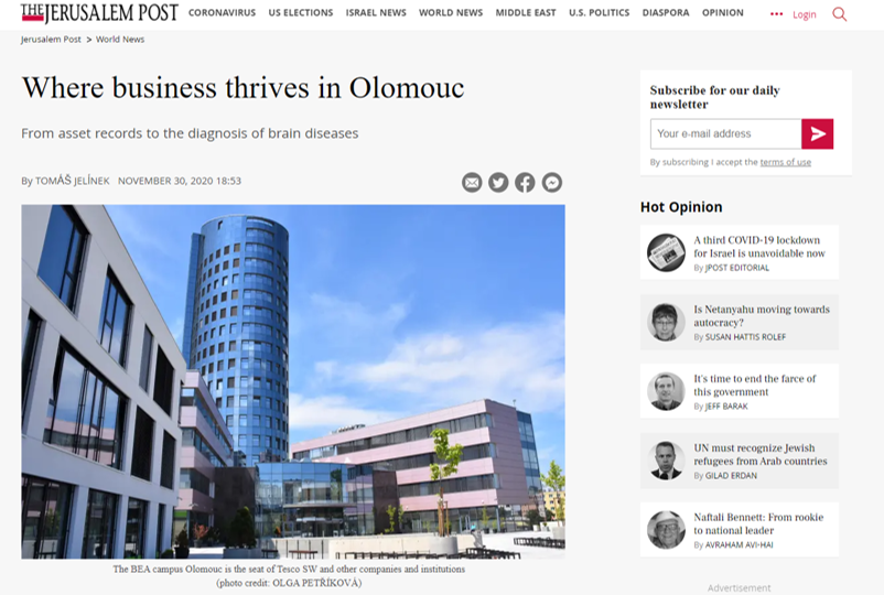 jpost.com: Where business thrives in Olomouc